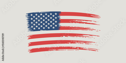 Patriotic American Flag Brush Stroke Art Design Free Download Patriotic American Flag Brush Stroke Art Design - GFXLoad