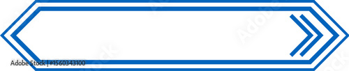Clean line button shape with guiding arrows