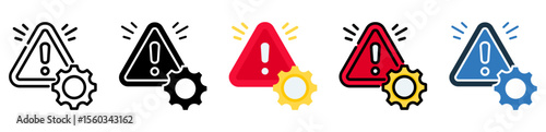 Risk icon multiple style 