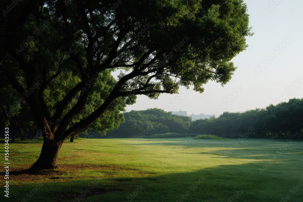 Fototapeta premium serene moment in nature essence of solitude and reflection