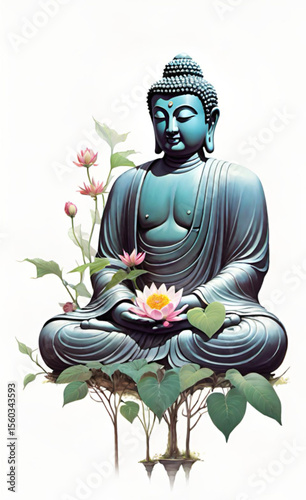buddha statue in the garden