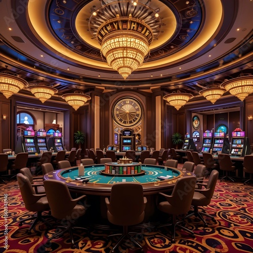 Luxury casino hotel, AI Generative