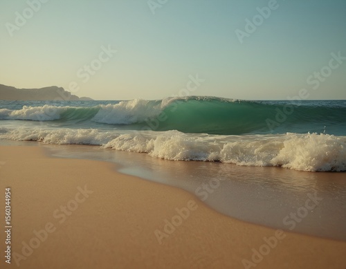 Sunset on the coastline
