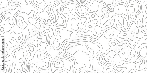 Topographic map background with geographic grid for hiking and mountain sport. luxury topographic wavy pattern and geographic grid map design. paper texture Imitation of a geographical map shades.