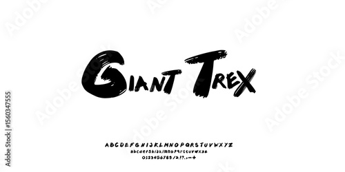 Fonts Groove Stylish brush painted an uppercase vector letters, alphabet, typeface.logo uniq black bold hand drawn