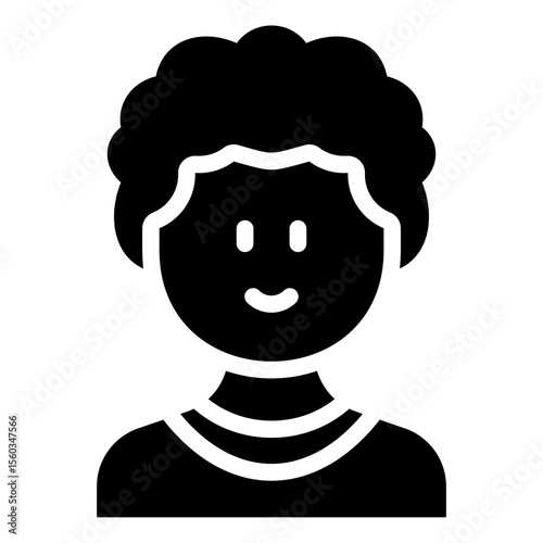Curly man with sweater