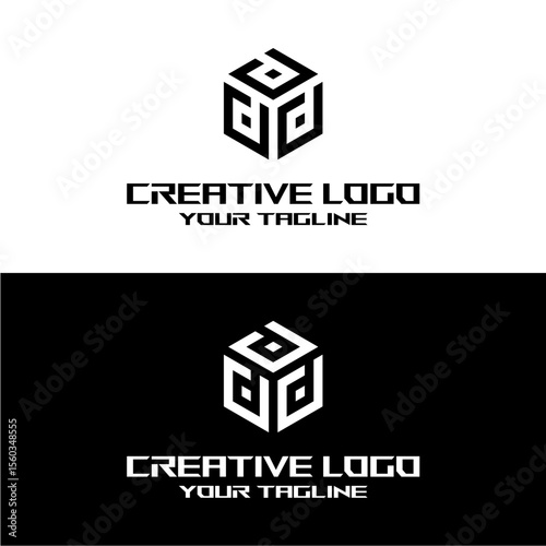 creative letter logo d design vector