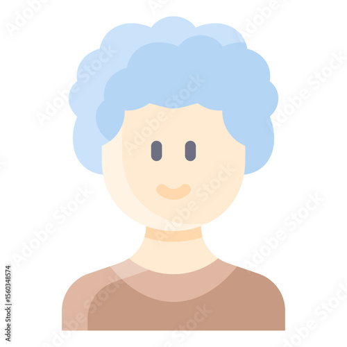 Curly man with sweater