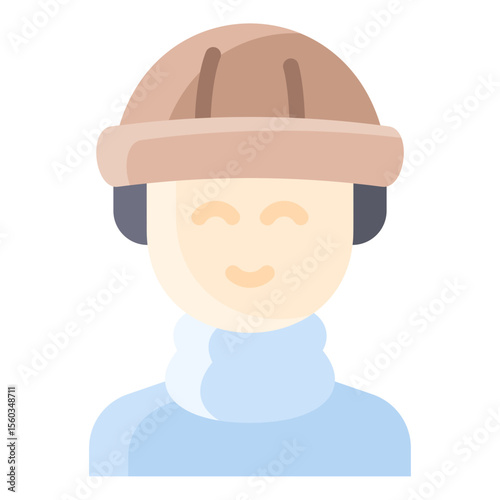 Man with beanie hat and turtleneck sweater