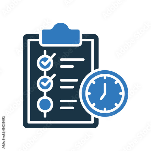 Plan mixed color icon