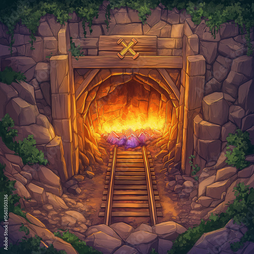 Graphic element isolation background for your design asset, game asset, video game, mobile game, web asset Illustration