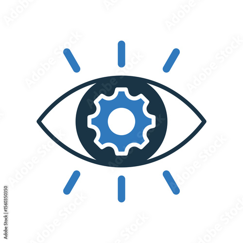 Vision mixed color icon