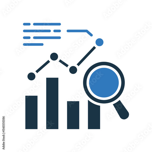 Analysis mixed color icon