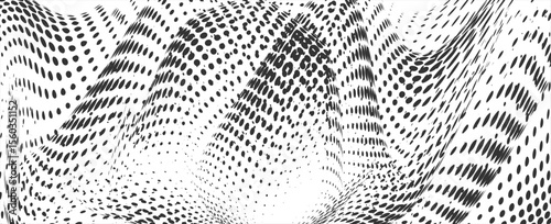 Spiral sound wave rhythm line dynamic abstract vector background