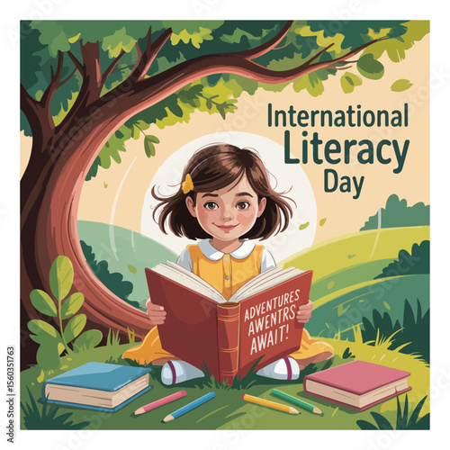 International Literacy Day Observation Poster	

