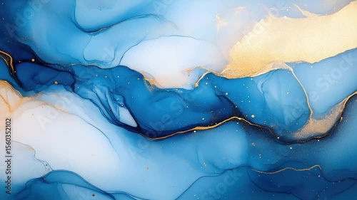 Abstract Liquid Watercolor Painting