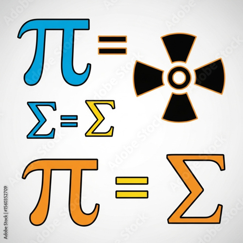 vector illustration of mathematics 