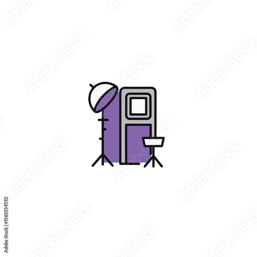 Photo studio illustration, representing photography concepts.