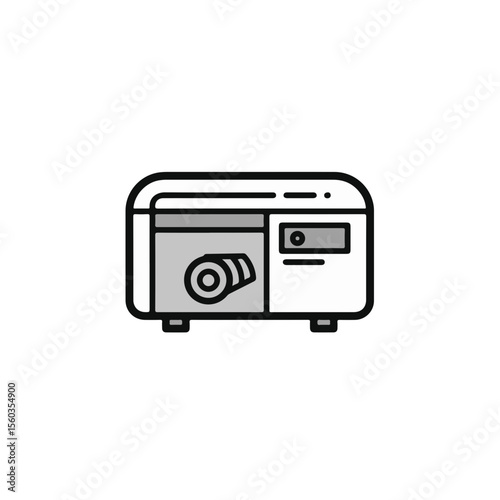 A modern microwave oven, designed for efficient food heating and cooking.
