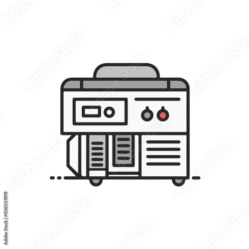 An illustration of portable generator.