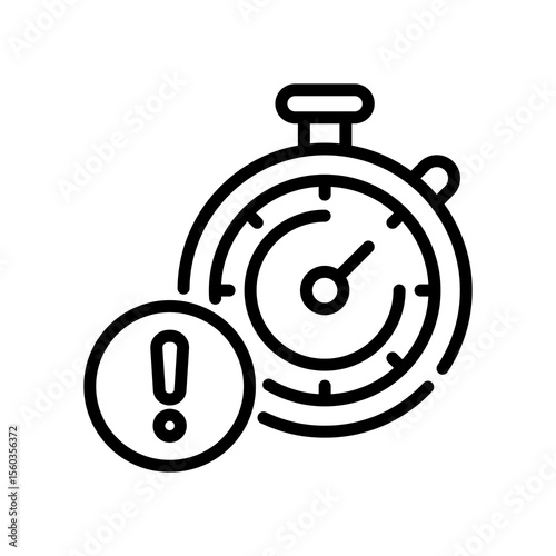 Deadline line icon