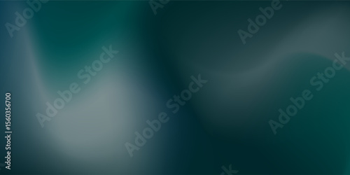 Panaromic dark blue to light blue and green gradient background illustration  ideal for sophisticated visual designs texture ligth
