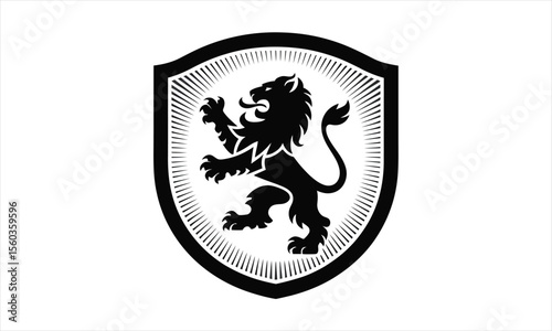 Majestic dragon silhouette logo design with mythical creature elements