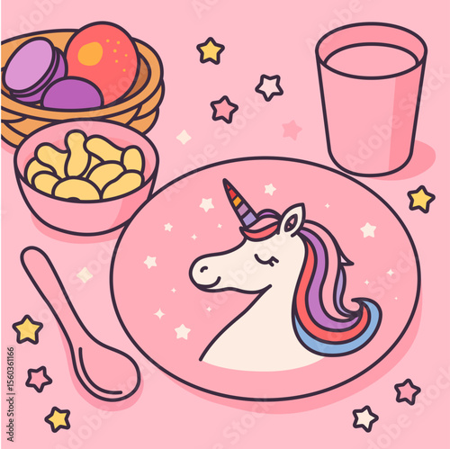 childrens themed dinnerware sets whimsical plate storytime mealtime space explorer feeding unicorn teddy bear space