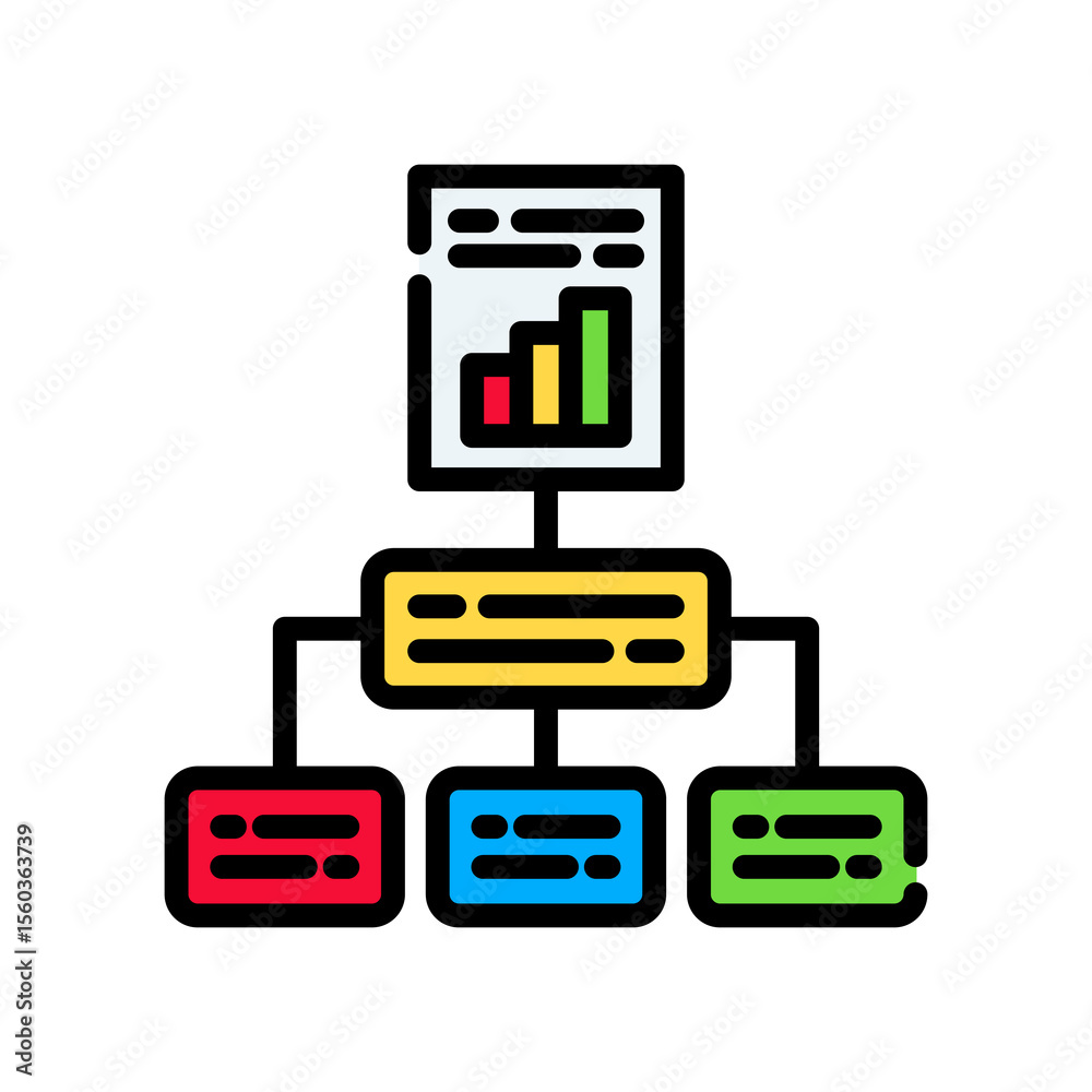 Framework lineal color icon