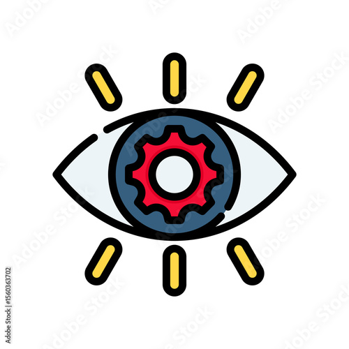 Vision lineal color icon