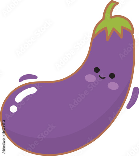 Eggplant illustration.
