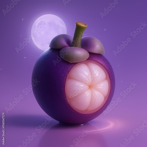 Mangosteen Creative Close - up, Fruit & Photography Element