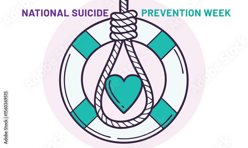 National Suicide Prevention Week. Suicide design Background.