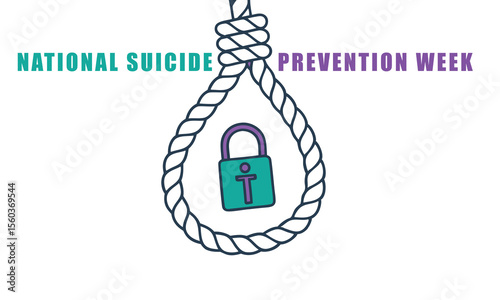 National Suicide Prevention Week. Suicide design Background.