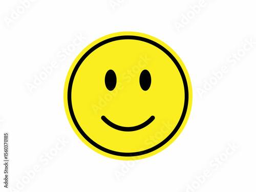 A simple, cheerful yellow smiley face graphic, perfect for use in designs related to happiness, positivity, and good vibes.