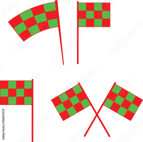 set of flags