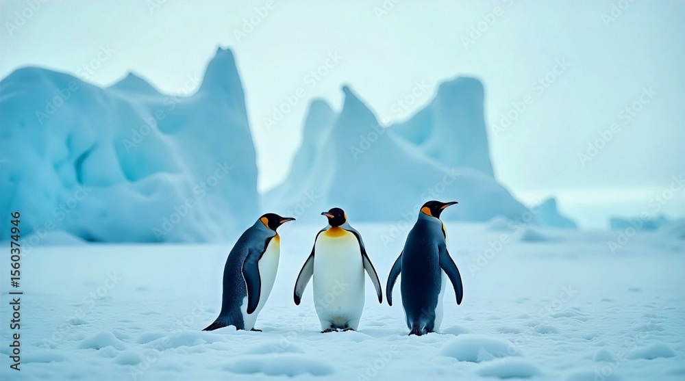 Obraz premium penguins in antarctica