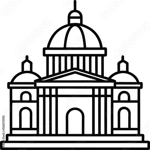 taj mahal vector illustration