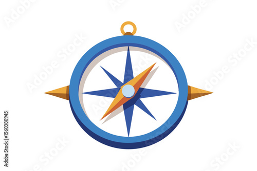 compass vector illustration on white background