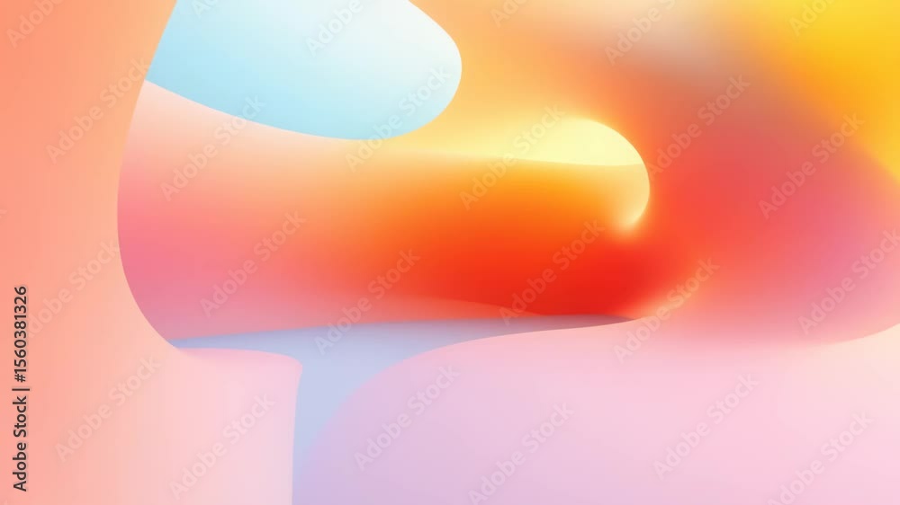 An elegant flow of soft abstract forms a modern corporate background with fluid gradient animation.