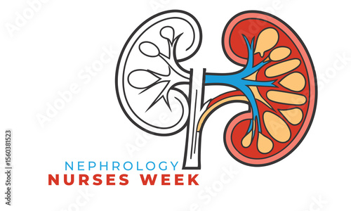 Nephrology Nurses Week. Nurses Concept design Background.