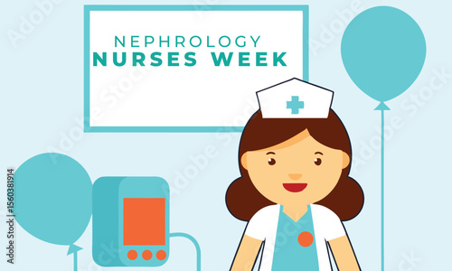 Nephrology Nurses Week. Nurses Concept design Background.