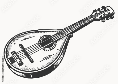 mandolin vector illustration