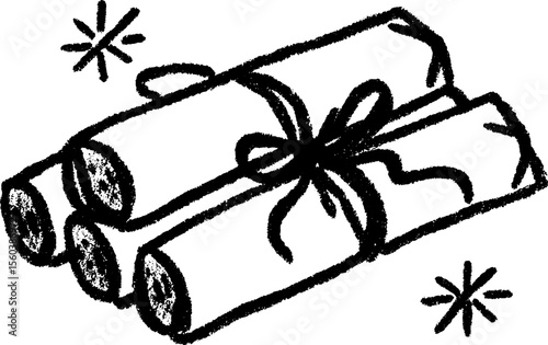 Festive firecracker bundle sketch with short fuses for celebration designs