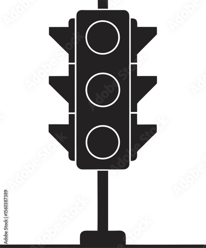 This collection of image depicts elements related to traffic, including traffic lights, road signs, and a car driving on a road.