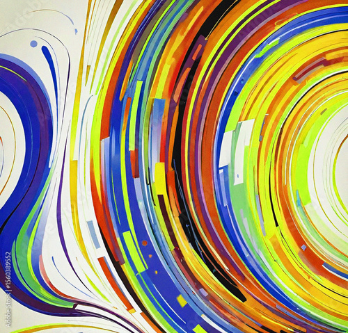 Abstract colorful background. Backdrop with waves. Digital art. Pattern design. Beautiful illustration. Decoration wallpaper.
