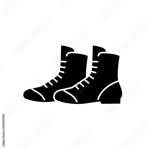 Stylish Stance: A pair of meticulously crafted combat boots stand as a testament to functionality and fashion, a symbol of resilience and adventure.