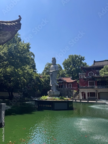 chinese temple in the park