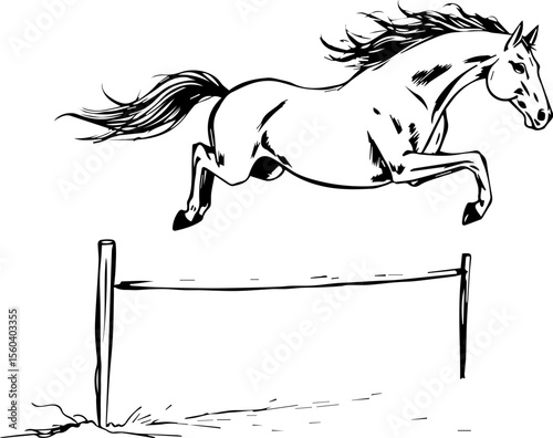 Dynamic Horse Jump

