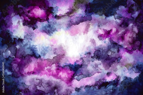 Abstract watercolor painting